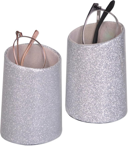 2 Pack Eyeglasses Holder PU Leather Glasses Stand Case Holder by Bleiou