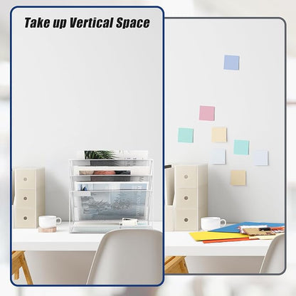 EASEPRES Desk File Organizer Mesh 4-Tier, Hanging Wall Mount Document - Image 4