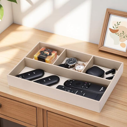 GORESE PU Leather Valet Tray, Stackable Jewelry Trays - Image 4