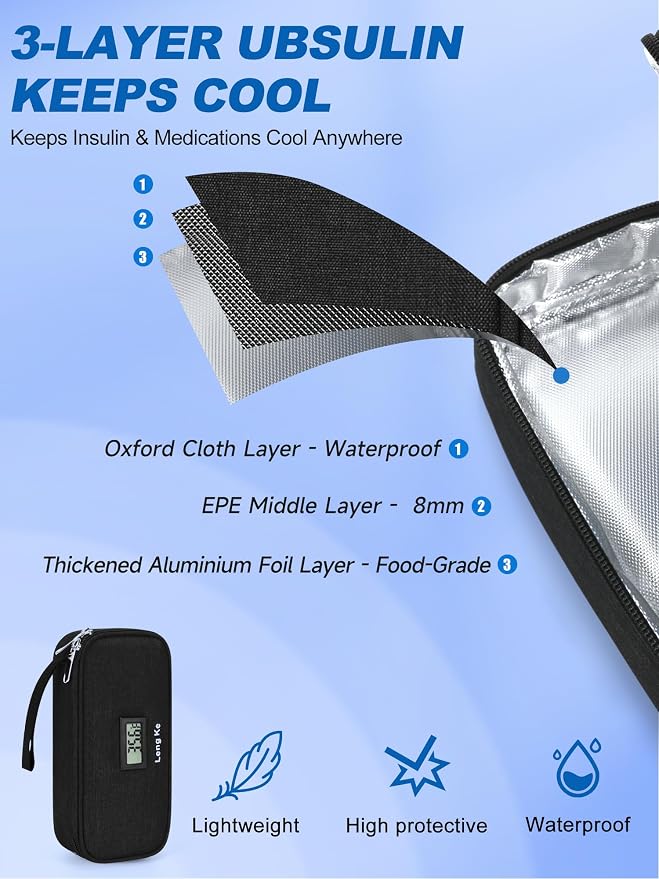 Insulin Cooler Travel Case, TSA Approved Refrigerated Medicine Travel Bag - Image 6