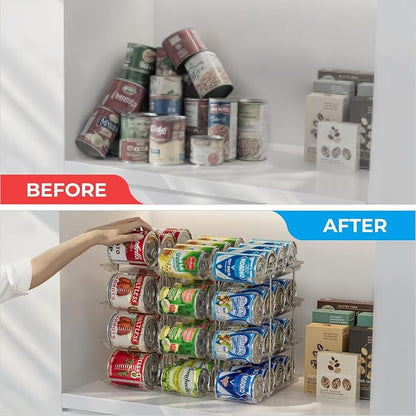 Stackable 4 Tiers Can Organizer Pantry, Canned Food Holder - Image 6
