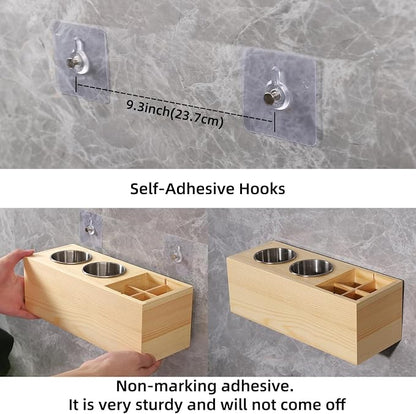 Hair Dryer Countertop Holder, Hair Tool Organizer Wall Mount, Blow Dryer Holder - Image 4