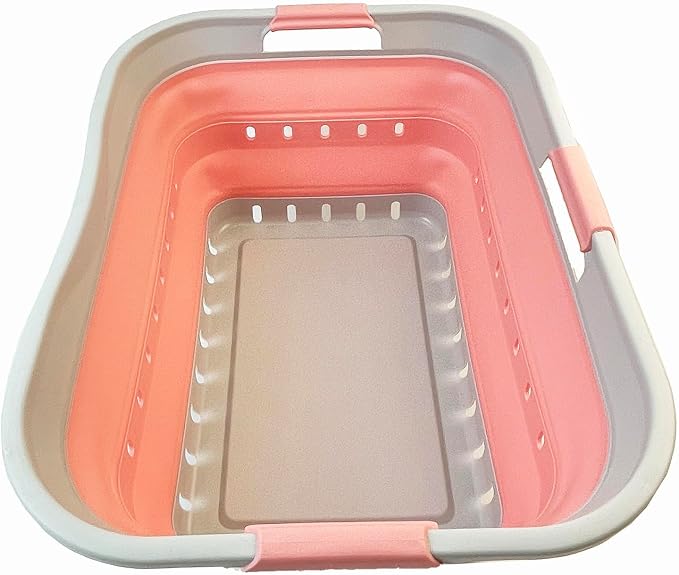 SAMMART 42L Collapsible Plastic Laundry Basket by SAMMART