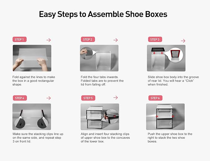 Kuject X-Large Shoe Storage Boxes 12 Pack, Entryway & Under-Bed Storage - Image 7