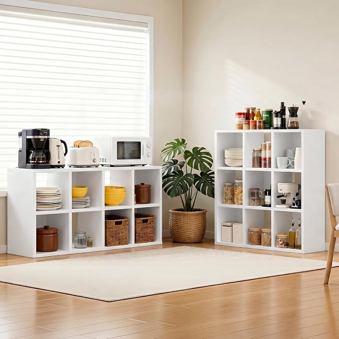 LUCKLIFE 9-Cube Storage Organizer, Stackable Modular Bookcase Shelf - Image 7