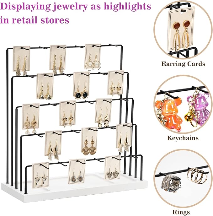 DGWJSU Earring Display Stands for Selling, Earring Rack Display Holder Stand - Image 2