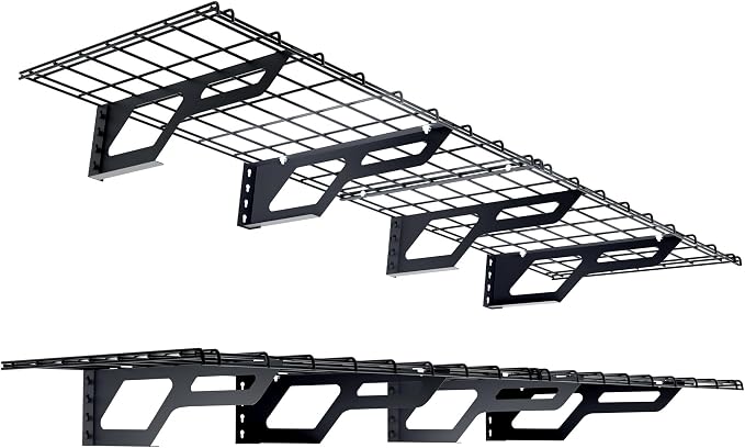 The Atlas 2-Pack 2x6 ft Garage Wall Shelves, 800lbs Heavy Duty Garage Shelving by Shuntong