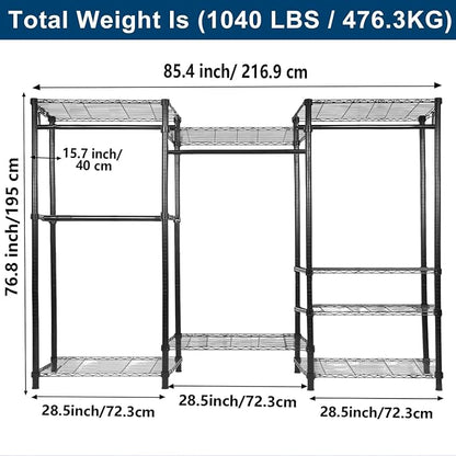 Whitmor Modern Industrial Wardrobe - Image 2