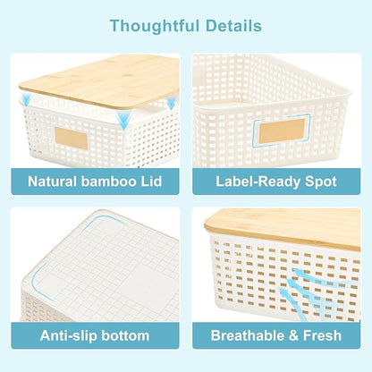 Bagnizer 4 Pack Plastic Storage Bins - Image 8