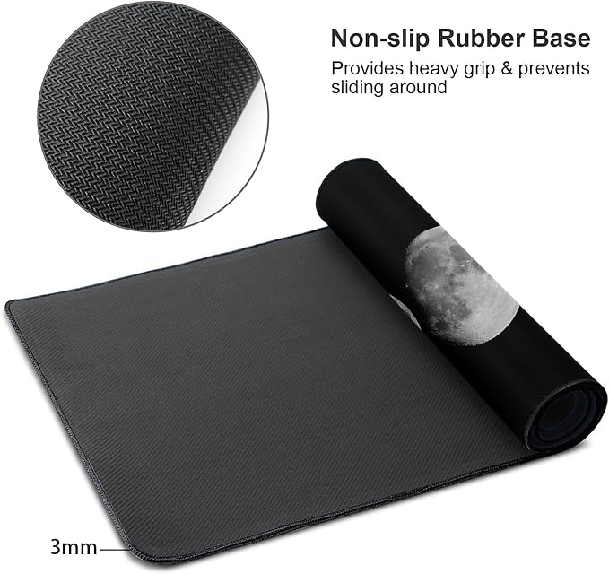 Desk Mat, Celestial Moon Phases Extended Gaming Mouse Pad - Image 8