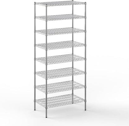 21" Deep x 36" Wide x 86" Height Wire Shelving Kit | 8-Tier | NSF Commercial by Regal+Altair