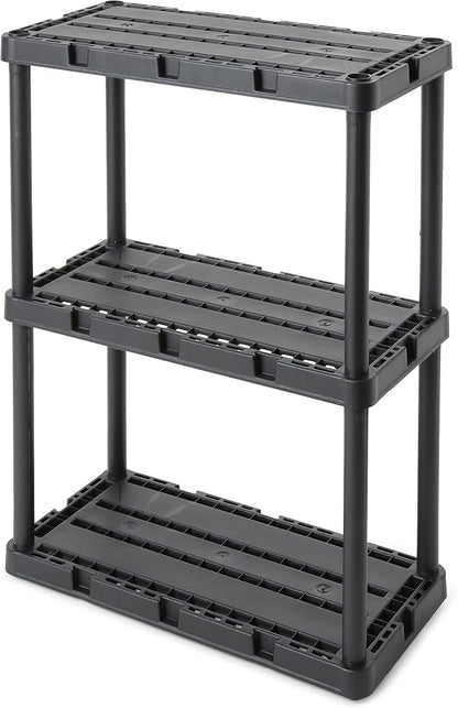 Gracious Living 2 Pack Light Duty Storage Shelves, Knect-A-Shelf 3-Shelf - Image 7