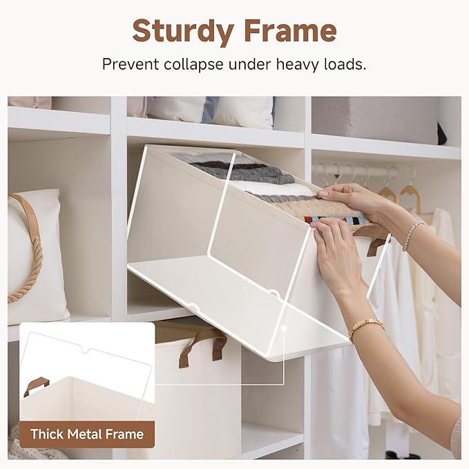StorageWorks Fabric Storage Bins, Extra Large Storage Baskets - Image 4