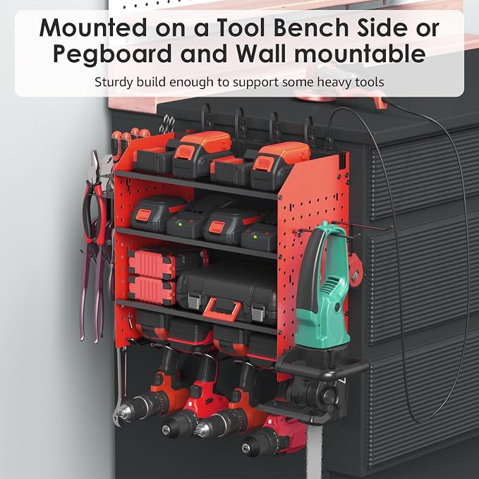 CCCEI Modular Pegboard Rack Power Tool Organizer - Image 5