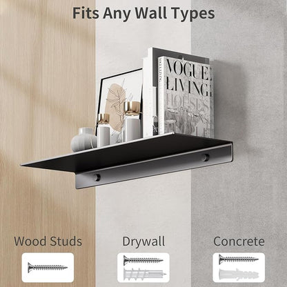 Danpoo 16 inch Floating Shelf for Wall Organizer & Storage, Mini Display Shelf - Image 7