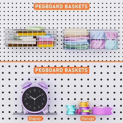 INCLY 30PCS Peg Board Organizer Accessories Kit, Pegboard Hooks Assortment - Image 2