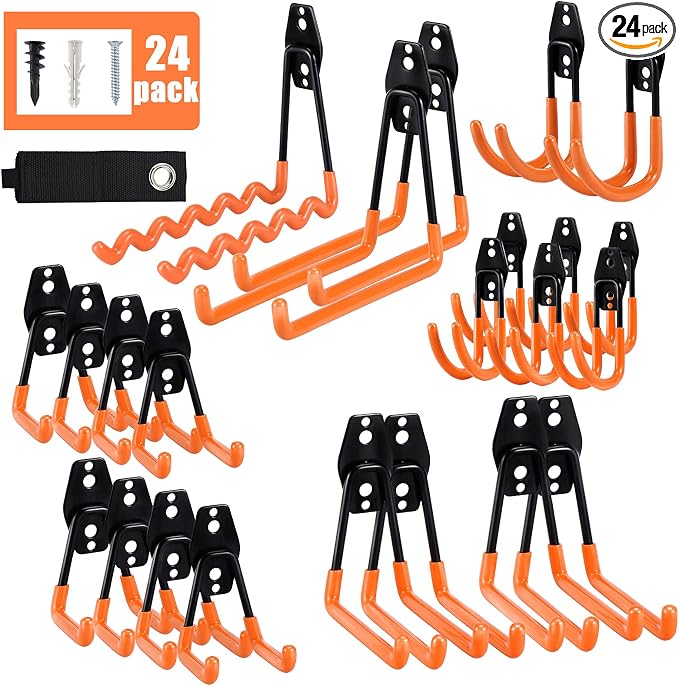 AOBEN Garage Hooks Heavy Duty, Steel Garage Storage Hooks, Utility Tool Hangers by AOBEN
