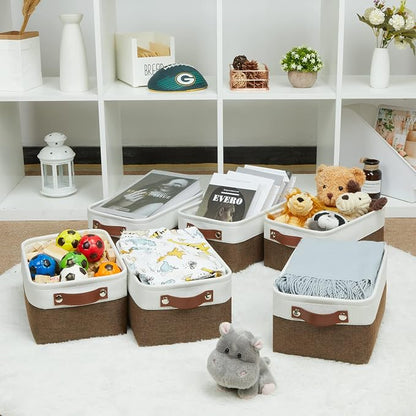 HNZIGE Small Fabric Storage Bins - Image 7