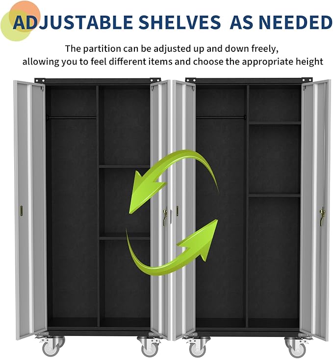 GarveeHome Metal Locker Storage Cabinet - Image 5