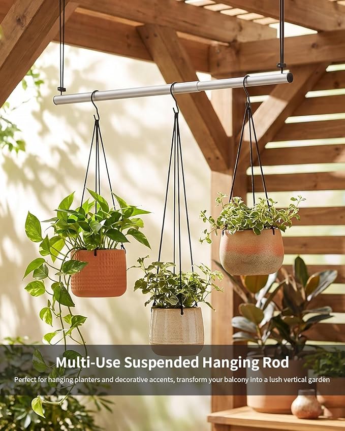 BaiNong Adjustable Closet Hanging Rod 17-30" Silver 4 Pack | Closet Rod - Image 9