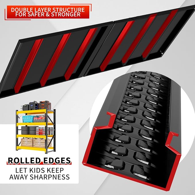 5000LBS Garage Storage Shelves, 4 Tier Metal Utitly Shelves Industrial Shelving - Image 7