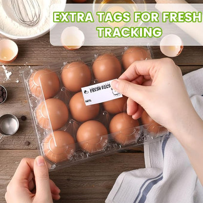 LOVEINUSA 100 PCS 12 Count Plastic Egg Cartons, - Image 6