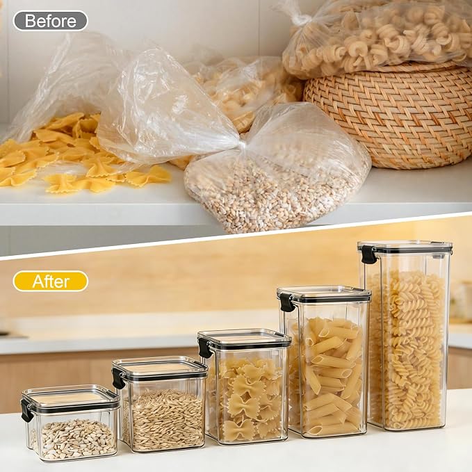 5 Piece Airtight Food Storage Containers Set - Image 5