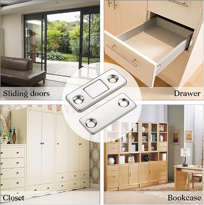 Cabinet Magnetic Catch Jiayi 14 Pack Ultra Thin Cabinet Door Magnets Stick on - Image 7