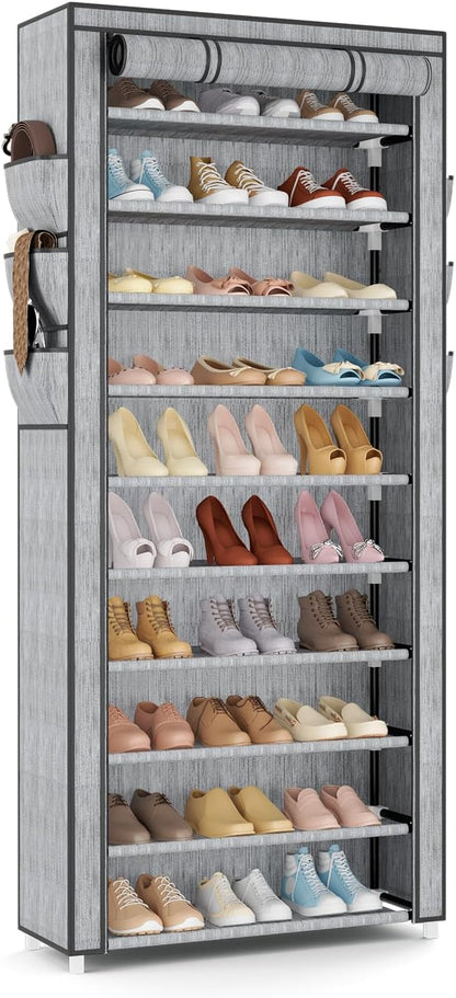 VTRIN Vertical Narrow Shoe Rack Organizer Tall Shoe Rack by VTRIN