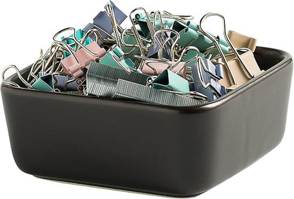 Ceramic Paper Clip Holder for Desk Cute Binder Holder Paperclip Holders for by Mecaikru