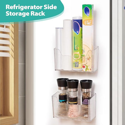Sinnsally 2 Pack Cabinet Door Organizer, Self Adhesive Lid Organizer Inside - Image 5