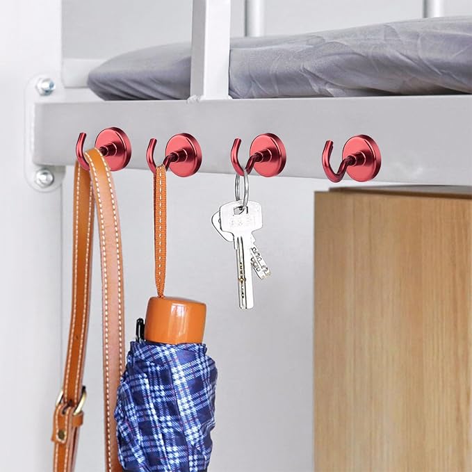 MIKEDE Strong Magnetic Hooks, 120Lbs Heavy Duty Magnetic Hooks - Image 7