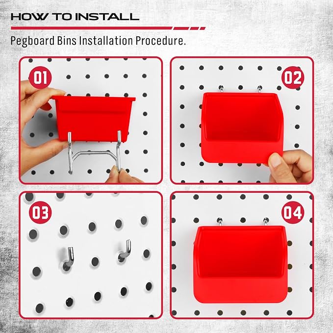 Ultimate 121-Piece Pegboard Hooks Set, Pegboard Accessories - Image 6
