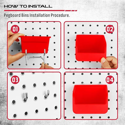 Ultimate 121-Piece Pegboard Hooks Set, Pegboard Accessories - Image 6