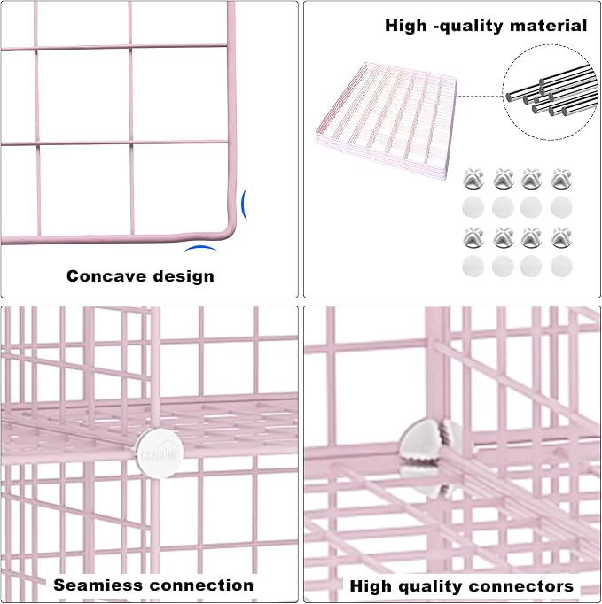 C&AHOME Wire Cube Storage, 12 - Image 8