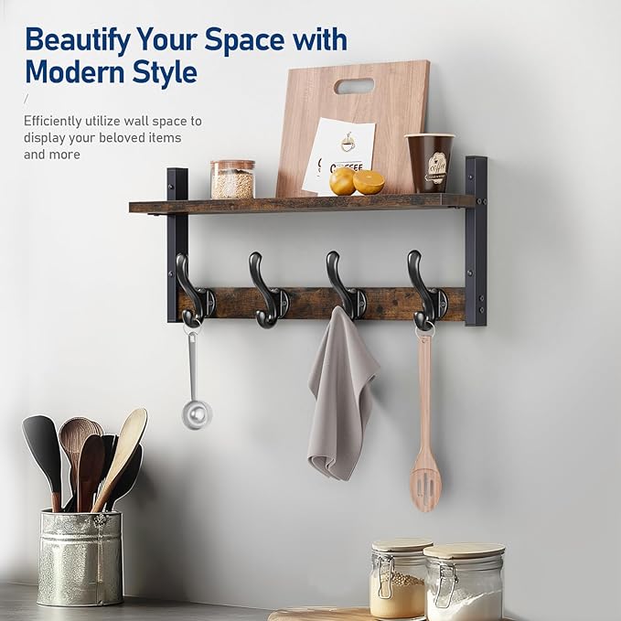 Tatub 20" Rustic Coat Rack Wall Mount - Image 7