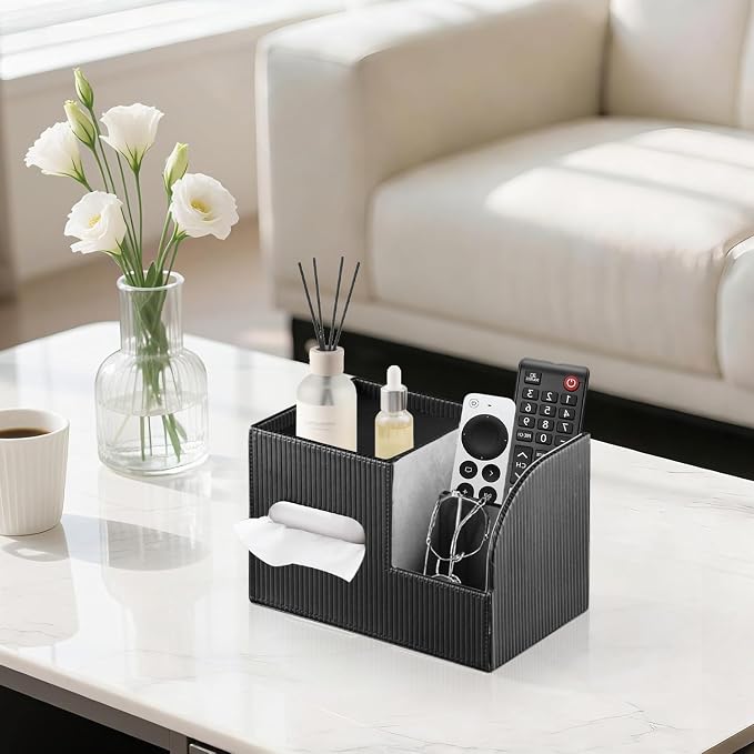 Modern PU Leather Cube Tissue Box Cover - Image 2