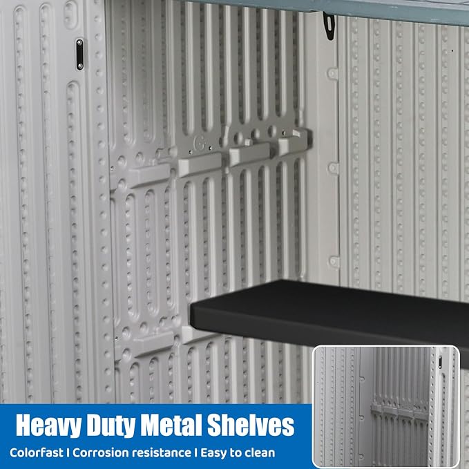 EHHLY Vertical Resin Storage Shed - Image 7
