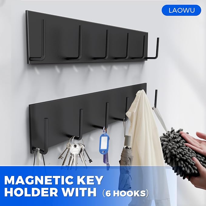 Magnetic Key Holder Wall Mount, Magnetic Key Rack Hanger - Image 6