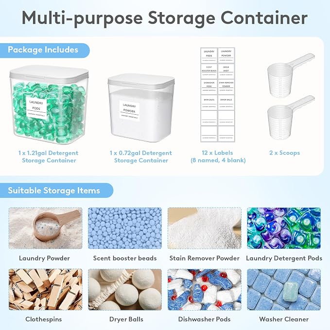 Lifewit Laundry Pods Container - Image 6