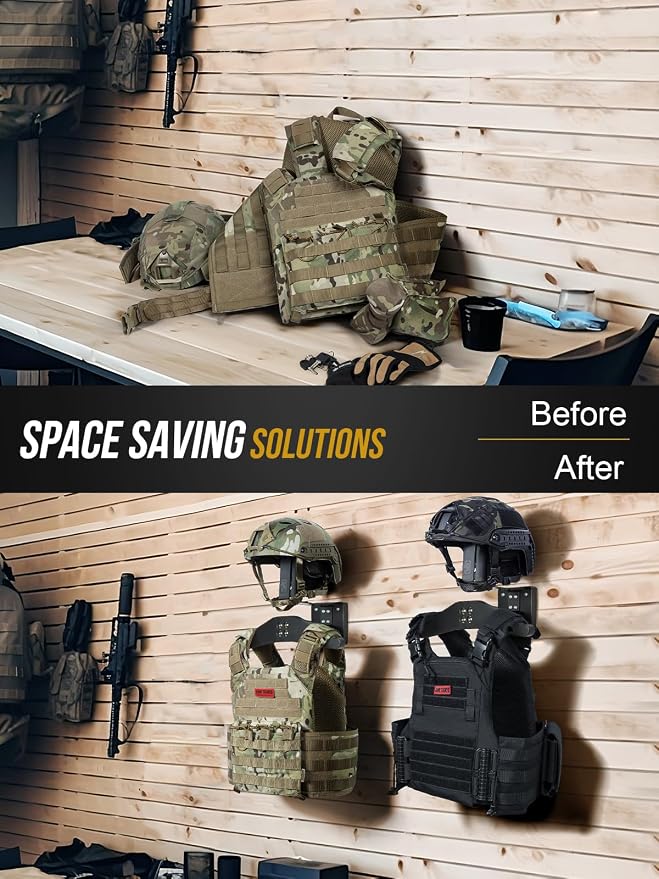 OneTigris Motorcycle Helmet Holder Wall Mount, Tactical Gear Holder - Image 2