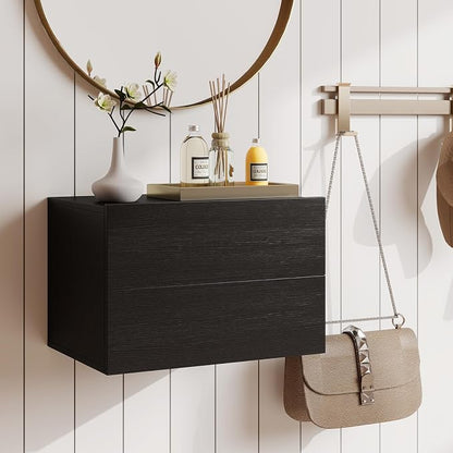 KOMFOTT Floating Nightstand Set of 2, Wall Mounted Night Stand - Image 5