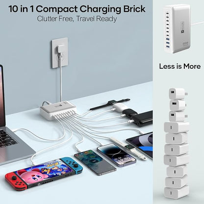 Charging Station for Multiple Devices 500W, 10 Ports Charging Blocks for - Image 2