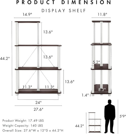Homes: Inside + Out Apexa Modern 5-Cube Ladder Shelving Units, Collectibles - Image 3