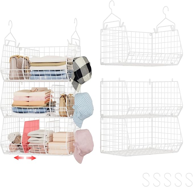 3 Tier Extra Large Closet Hanging Shelves by Jautokerdar