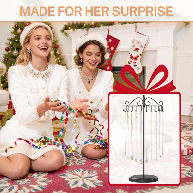 iDavosic.ly Rotating Necklace Holder Organizer - Image 2