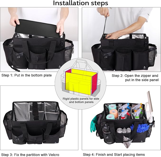 Large Wearable Cleaning Caddy Bag - Image 7