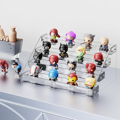 Acrylic 4-Tier Display Stand, Storage Rack, Card Display Stand, - Image 6