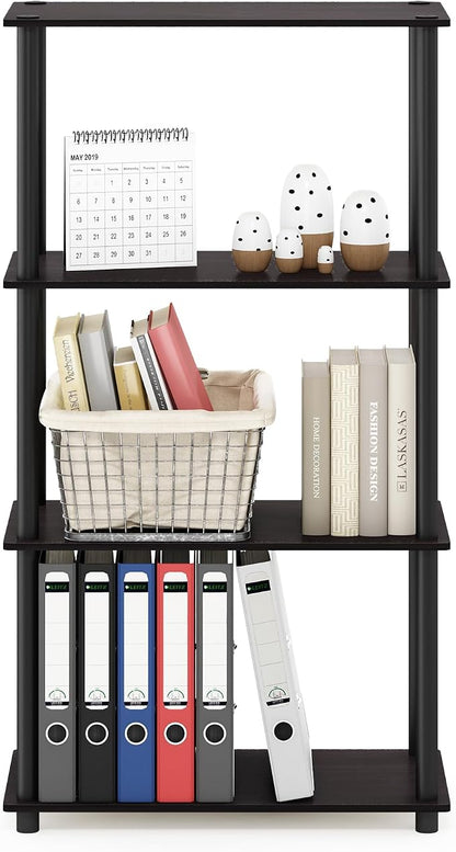 Furinno Turn-N-Tube 4-Tier Multipurpose Shelf Display Rack, Round Tubes - Image 5