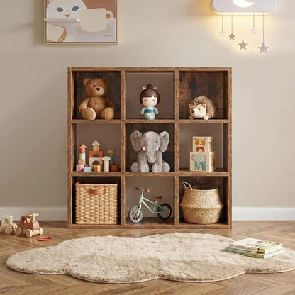 LUCKLIFE 9-Cube Storage Organizer, Stackable Modular Bookcase Shelf by Furnitureseries